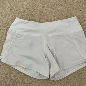 White lululemon shorts